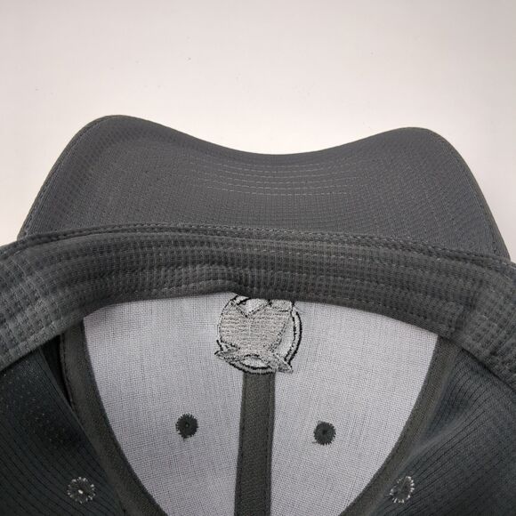 Mule Hide Strapback Hat Gray OSFA Adjustable Embroidered Continental - Picture 7 of 8